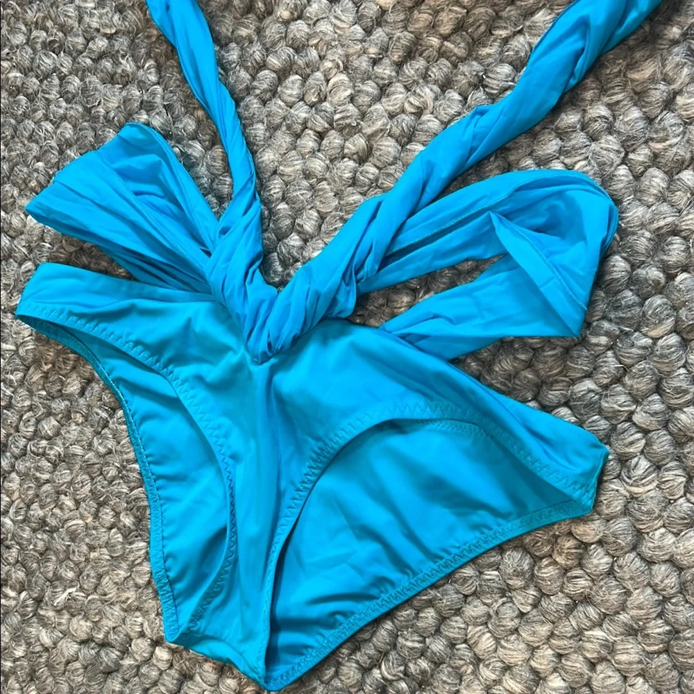 Agent Provocateur “Knickers Forever” Bright Blue Monokini Swim
